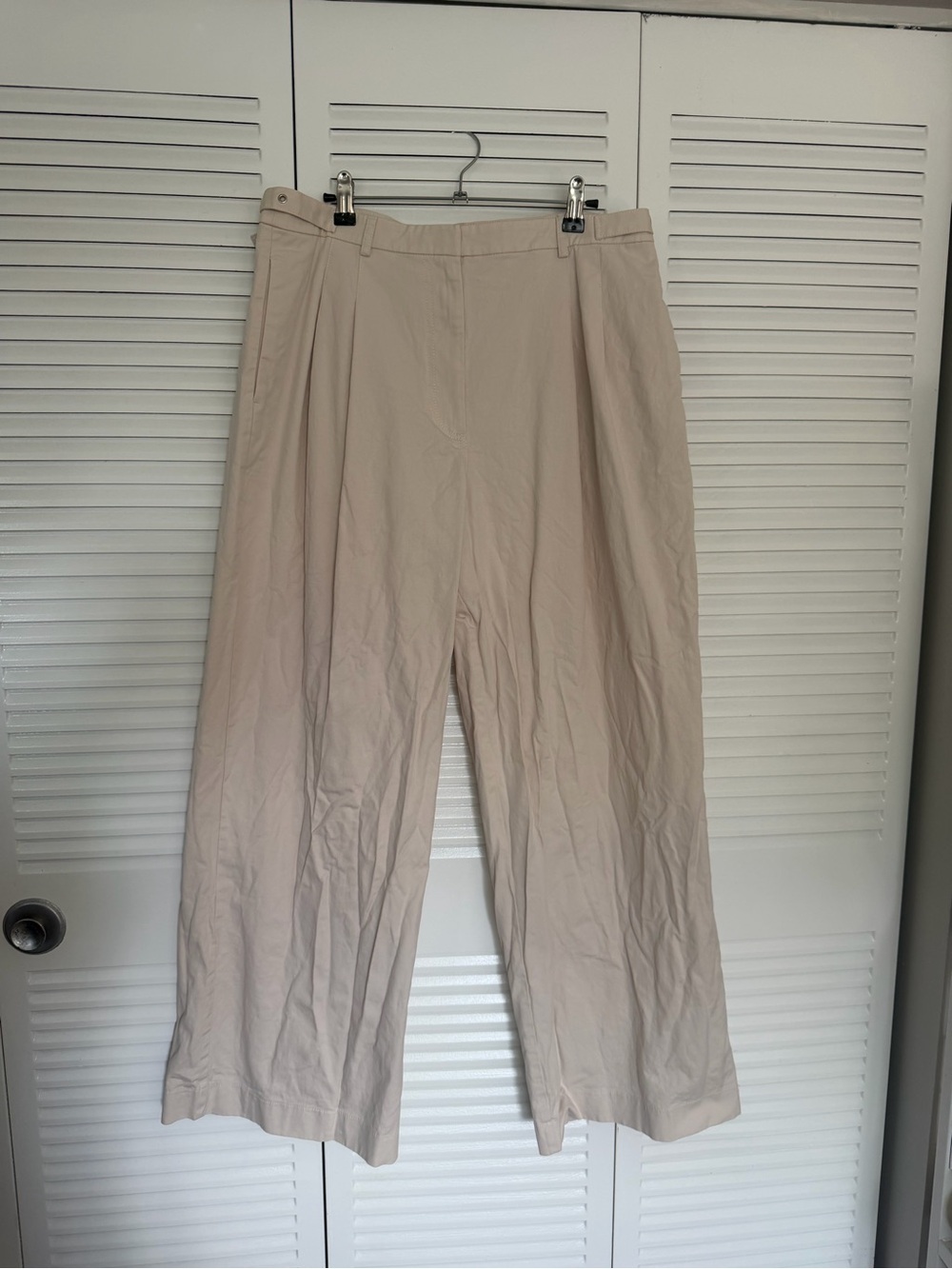 Abercrombie & Fitch Wide-Leg Light Beige Pants